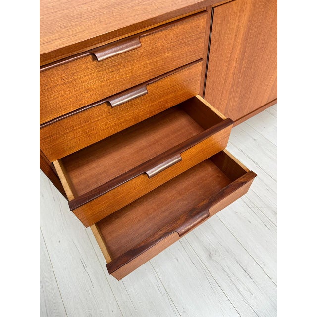 Large Mid-Century Minimalistic Teak Sideboard, 1960s For Sale - Image 12 of 16