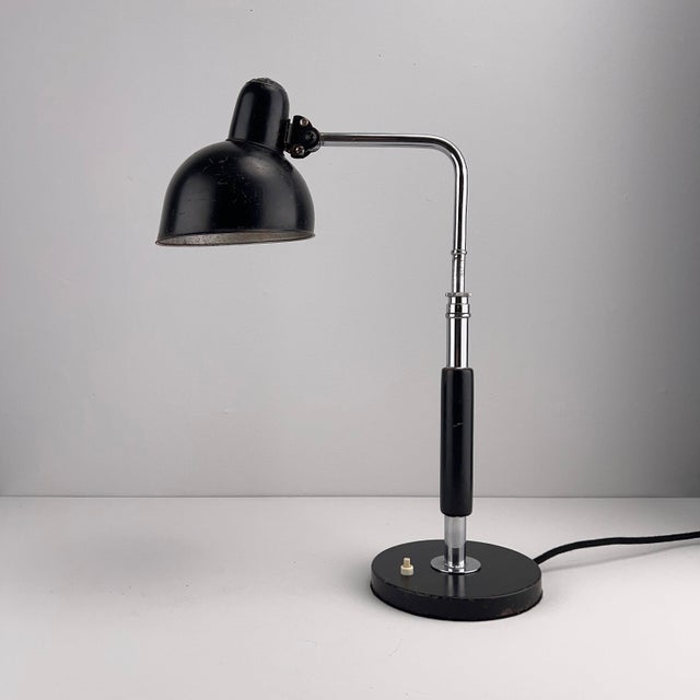 Bauhaus Early Bauhaus Model 6607 Table Lamp by Christian Dell for Kaiser Idell, Germany, 1930s For Sale - Image 3 of 15