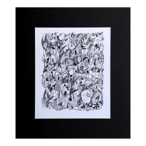 Maze, Francis Schanz Ink on Paper, Signed in Pencil