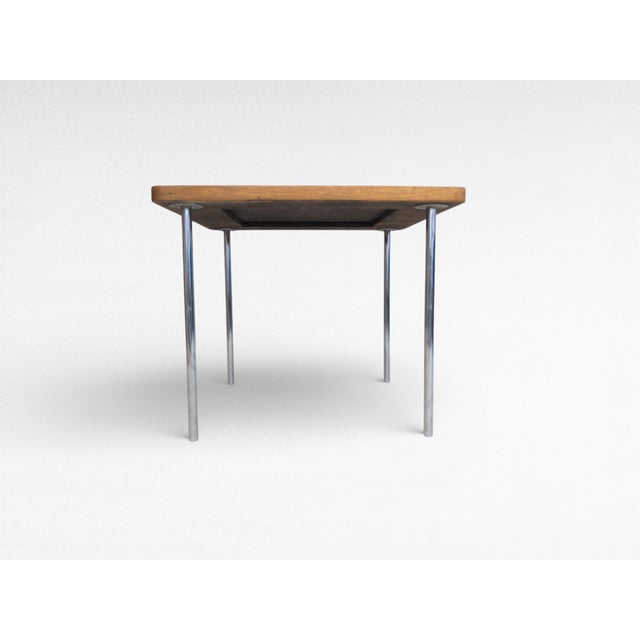 Wood Bauhaus Model B 14 Table in Tubular Steel by Marcel Breuer for Mücke Melder, 1930s For Sale - Image 7 of 15