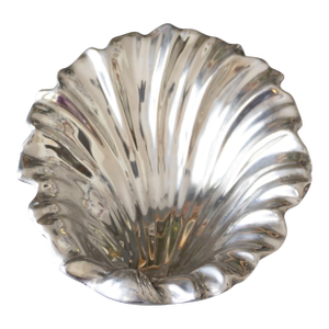 Silver Chrome Clam Shell Bowl
