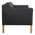Model 2212 2-Seater Sofa in Leather by Børge Mogensen for Fredericia For Sale - Image 3 of 5