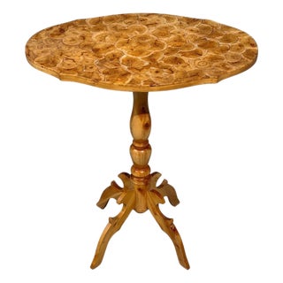 Swedish Modern, Side Table, Pine, Sliced Log, Sweden, 1960s For Sale