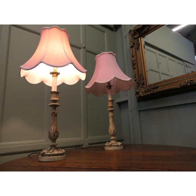 Wood Mid-Century Modern Table Lamps, 1970, Set of 2 For Sale - Image 7 of 8