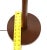 Mid 20th Century Solid Oiled Walnut or Teak End Side Table Tapered Base Floor Lamp For Sale - Image 5 of 9