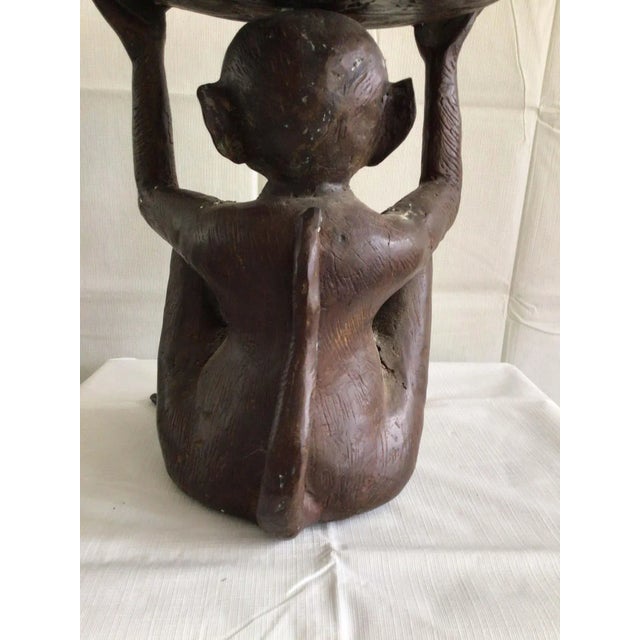 1950s Bronze Monkey Bowl For Sale - Image 11 of 13