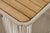 Beige Alpine Teak Collection Rope Design End Table - Beige For Sale - Image 8 of 8