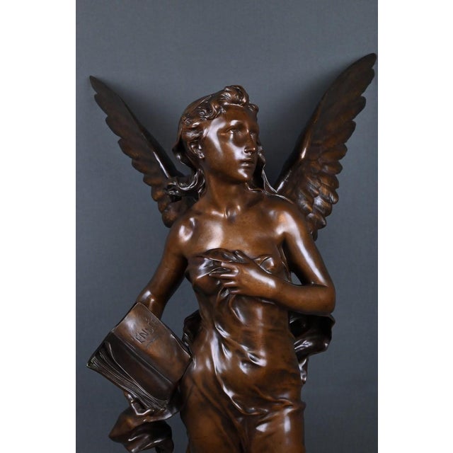 Metal Germain, Thought, Late 19th Century, Bronze For Sale - Image 7 of 18