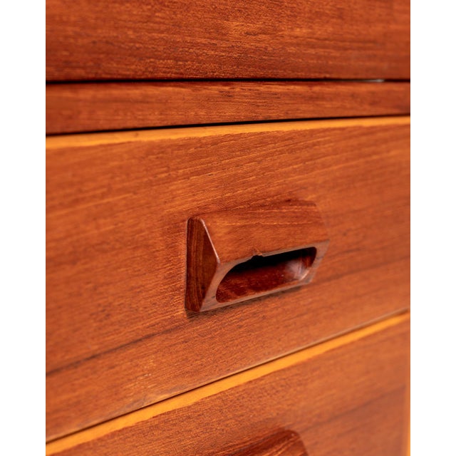 Scandinavian Teak Desk with Drop-Leaf Extension, 1950s For Sale - Image 10 of 13