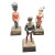 1950s Sentry Box Reed England British Officers Figurines Hussars Lancers Signals - Set of 3 Cast Metal For Sale
