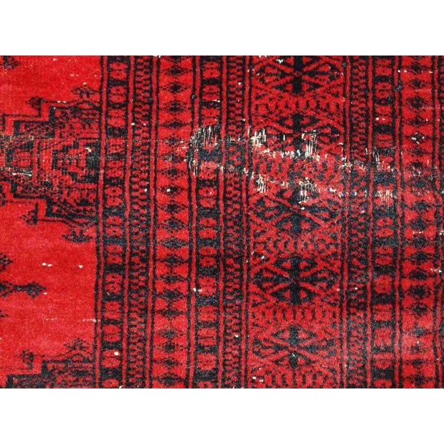 Textile 1970s Handmade Vintage Afghan Ersari Rug For Sale - Image 7 of 10