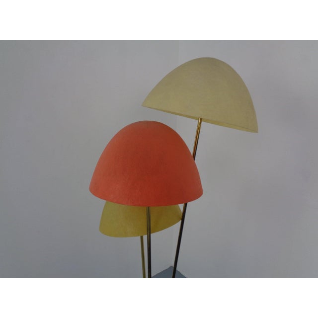 Italian Fiberglass & Brass Floor Lamp, 1950s For Sale - Image 12 of 18