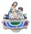 Porcelain The Faithful Friends Inkwell, 1890s, Set of 2 For Sale