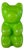 Large Pop Art Green Gummy Bear Lamp from Messow, Germany, 1980s For Sale