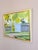 1961 Mid-Century Modern 'Garden Gate in Spring' Vintage Original Landscape Oil Painting, Framed For Sale - Image 4 of 10