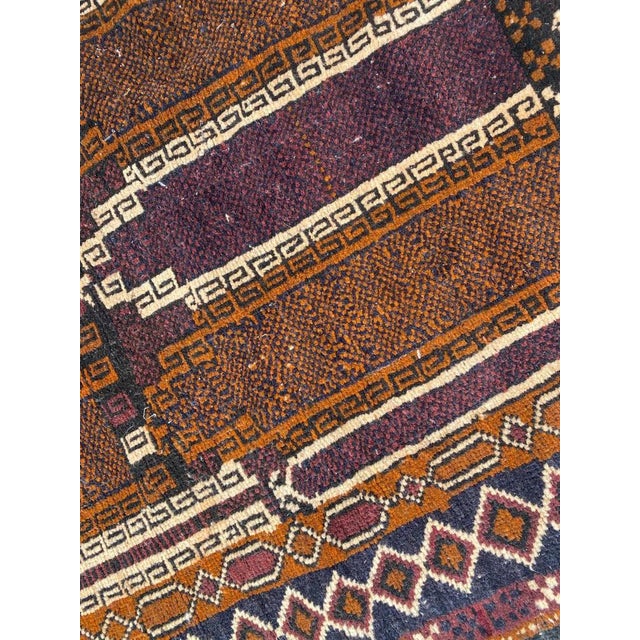 Small Vintage Baluch Afghan Rug For Sale - Image 6 of 18