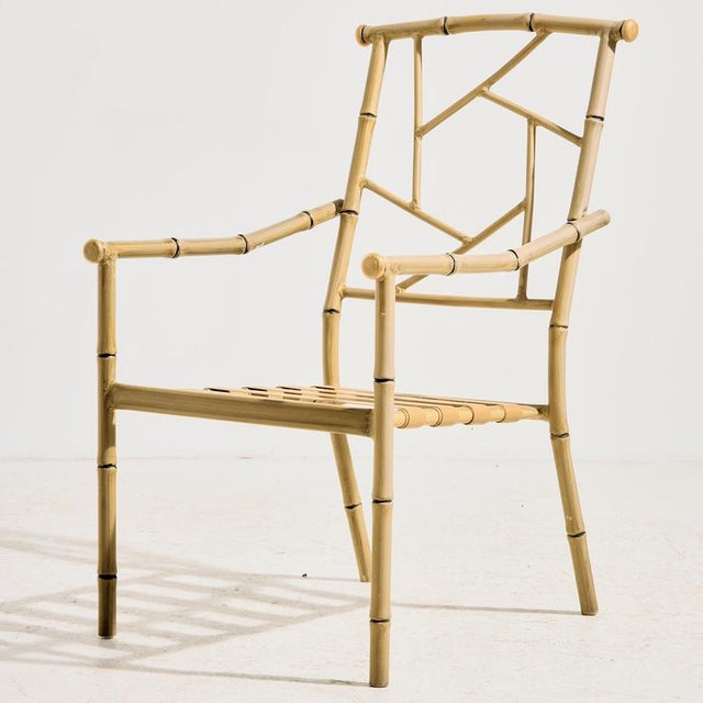 Rustic Vintage Garden Armchair in Metal, 2000s For Sale - Image 3 of 14