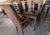 Wood Mid-Century Modern Drexel Dining Table With Six Upholstered Velvet Chairs For Sale - Image 7 of 9