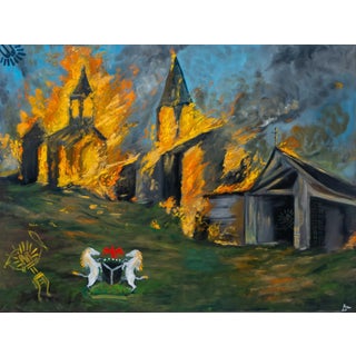 "You See It Too", Oil on Canvas Painting by Seromo Okoro For Sale