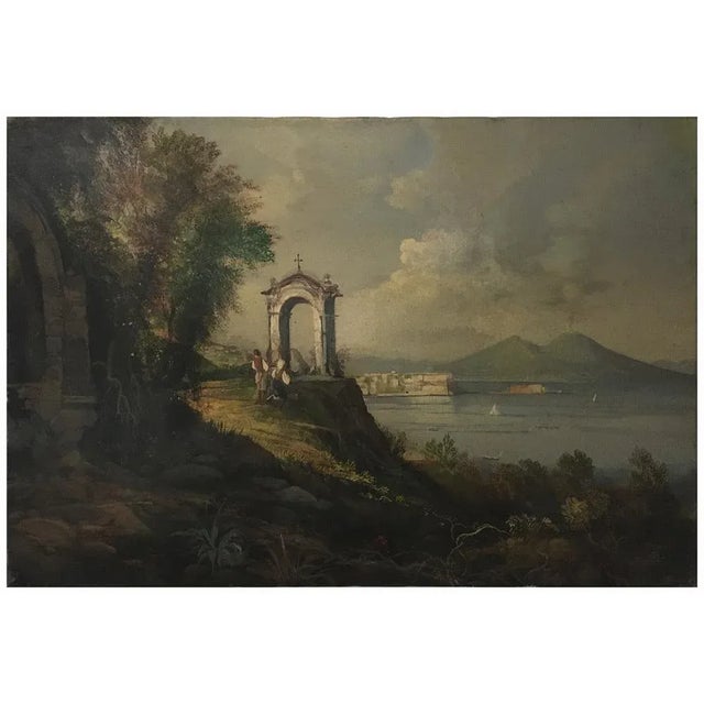 Naples -Neapolitan School, Italian Oil on Canvas, Framed For Sale - Image 7 of 10