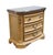 American Drew Rustic European Bleached Ash 37" Three Drawer Nightstand W. Granite Top 121-421 For Sale - Image 4 of 14