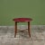 Mid 20th Century Round Red Leather-Top Occasional Table For Sale - Image 5 of 15