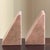Mid-Century Modern Style Pink Marble Wedge Bookends — A Pair For Sale In Baltimore - Image 6 of 18