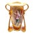 Antique Royal Bonn German Porcelain Hand-Painted & Gilt Figural Decorative Vases For Sale