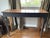 Antique Edwardian Style Inlaid Walnut Bow Front Console Table For Sale - Image 9 of 10
