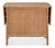 Brown British Colonial Drop Leaf Server with Caned Doors For Sale - Image 8 of 11