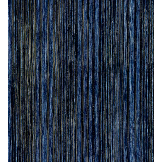 The House of Scalamandré Pacific Stripe Wallcovering, Indigo For Sale