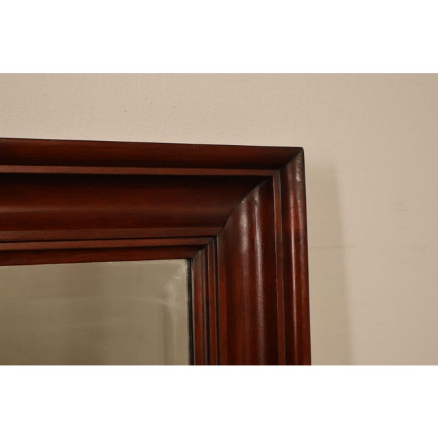 Late 20th Century Henkel Harris Traditional Cherry Dresser Mirror For Sale - Image 10 of 18