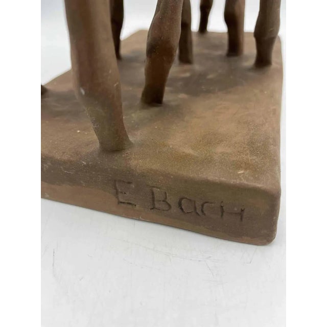 Terracotta Deer by Else Bach for Karlsruher Majolika, 20th Century For Sale - Image 6 of 11