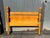 Nice full size headboard and footboard in the Art Deco style. Blonde colored wood with nice decorative veneer detailing in...