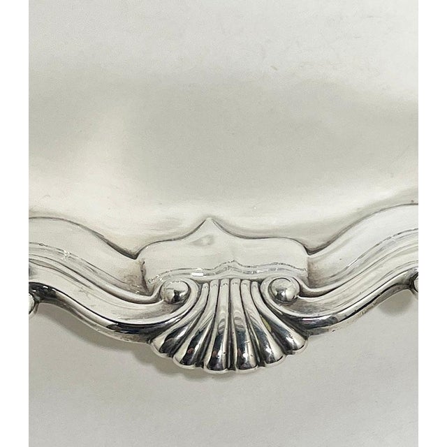 English Silver Tray on Paw Feet attributed to Gibson and Langman, 1898 For Sale - Image 9 of 10