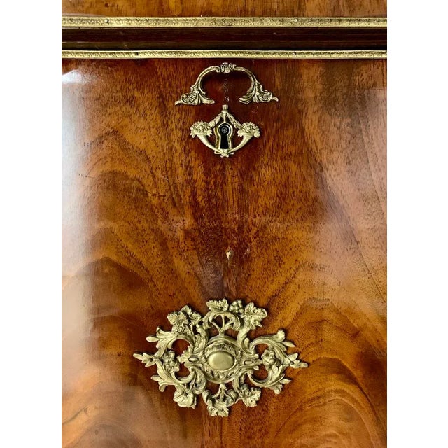 Sienna 19th Century Empire Flamed Mahogany Secrétaire à Abattant Secretary Desk For Sale - Image 8 of 12