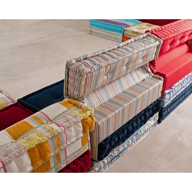Mah Jong 27 Piece Kenzo Missoni Sofa by Hans Hopfer for Roche Bobois For Sale - Image 11 of 18