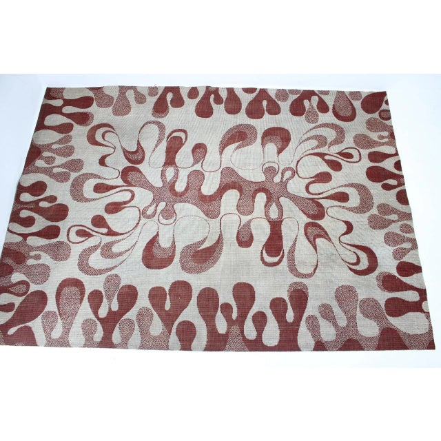 Modernist Abstract Carpet, 1960s For Sale - Image 4 of 4