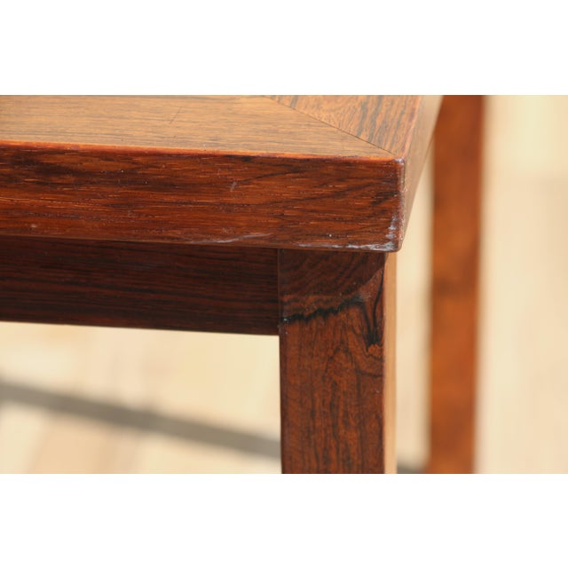 Pair of 1970s Danish Modern Rosewood Tile Top Side Tables For Sale - Image 16 of 18