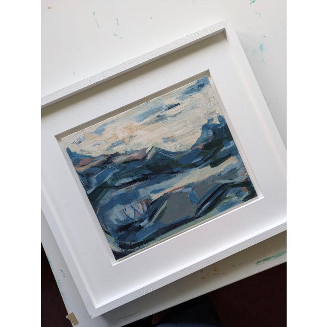 2020s Contemporary 'Chasing After the Wind' Original Modernist Abstract Acrylic Painting by British Artist Frances Daws, Framed For Sale - Image 5 of 9