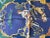 Rare vintage Gucci silk scarf featuring Diana, the Roman goddess of the hunt and wilderness. Navy, hunter green, and deep...