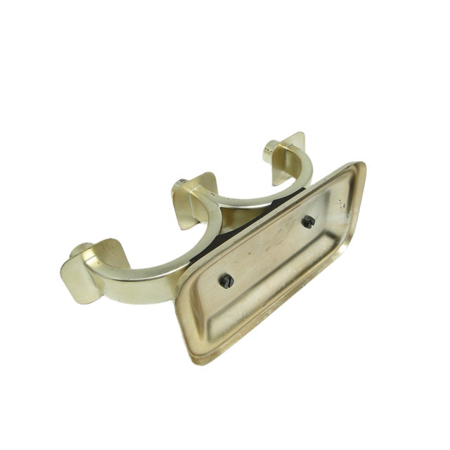 Silver Art Deco 3-Armed Candleholder, Germany, 1950s For Sale - Image 8 of 10