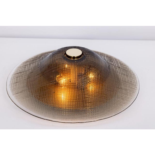 Vintage Glass Flush Mount from Peill & Putzler, Germany, 1970s For Sale - Image 6 of 12