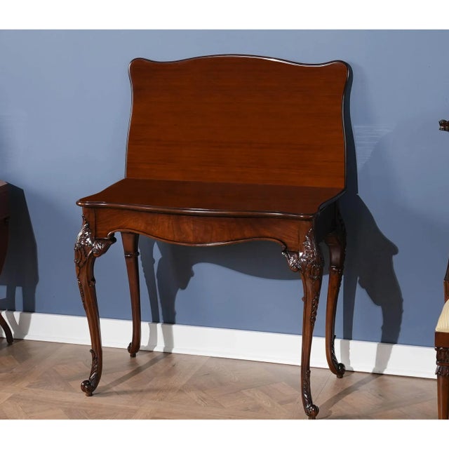 Traditional Niagara Furniture Mahogany Game Table For Sale - Image 3 of 11