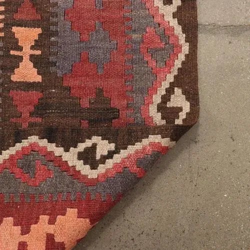 Textile Vintage Kilim Rug, Turkey For Sale - Image 7 of 11