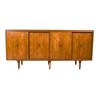 Mid Century Reversible Door Credenza For Sale