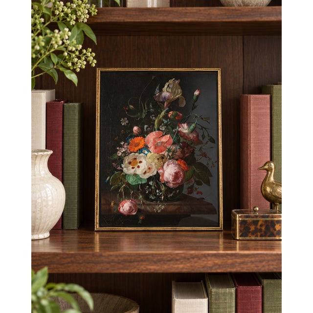 Bunny Williams Home 1716 Vintage Floral Still Life Art Print by Rachel Ruysch - 10" X 13" For Sale - Image 4 of 9