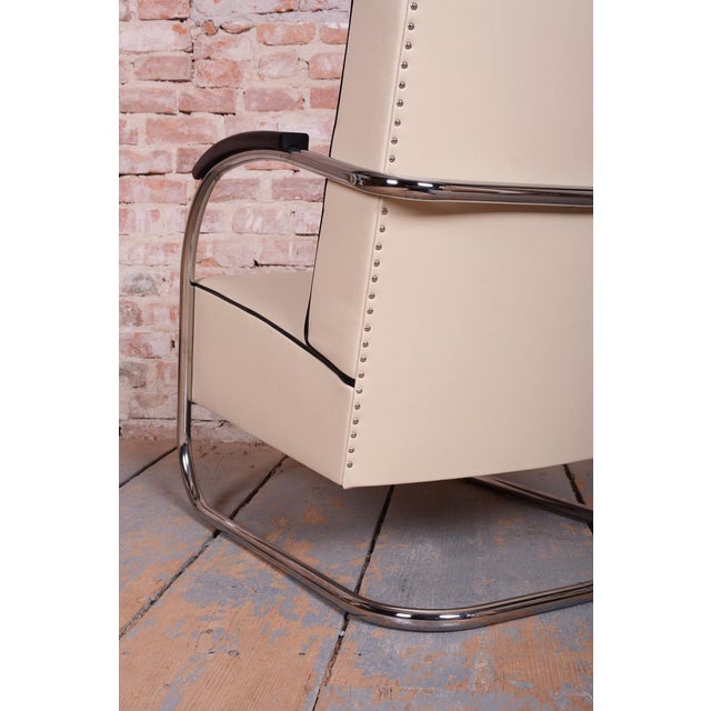 Bauhaus Leather FN21 Armchairs from Mücke-Melder, Czech, 1930s, Set of 2 For Sale - Image 14 of 18