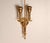 Gold French Wall Lamps Bouillotte Empire Wall Sconces Napoleonic Regency Gold and Blue - A Pair For Sale - Image 8 of 11