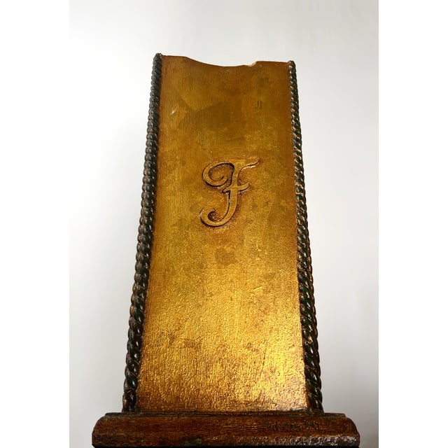 This exceptional mid-century Italian Florentine-style umbrella stand (which can also serve as a tall studio wastebasket)...